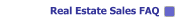 Real Estate Sales FAQ